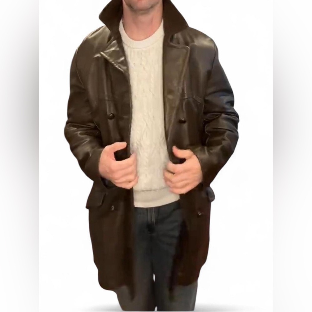 Vintage Leather Union Tag Shearling Jacket Made in USA Blade Runner Jacket